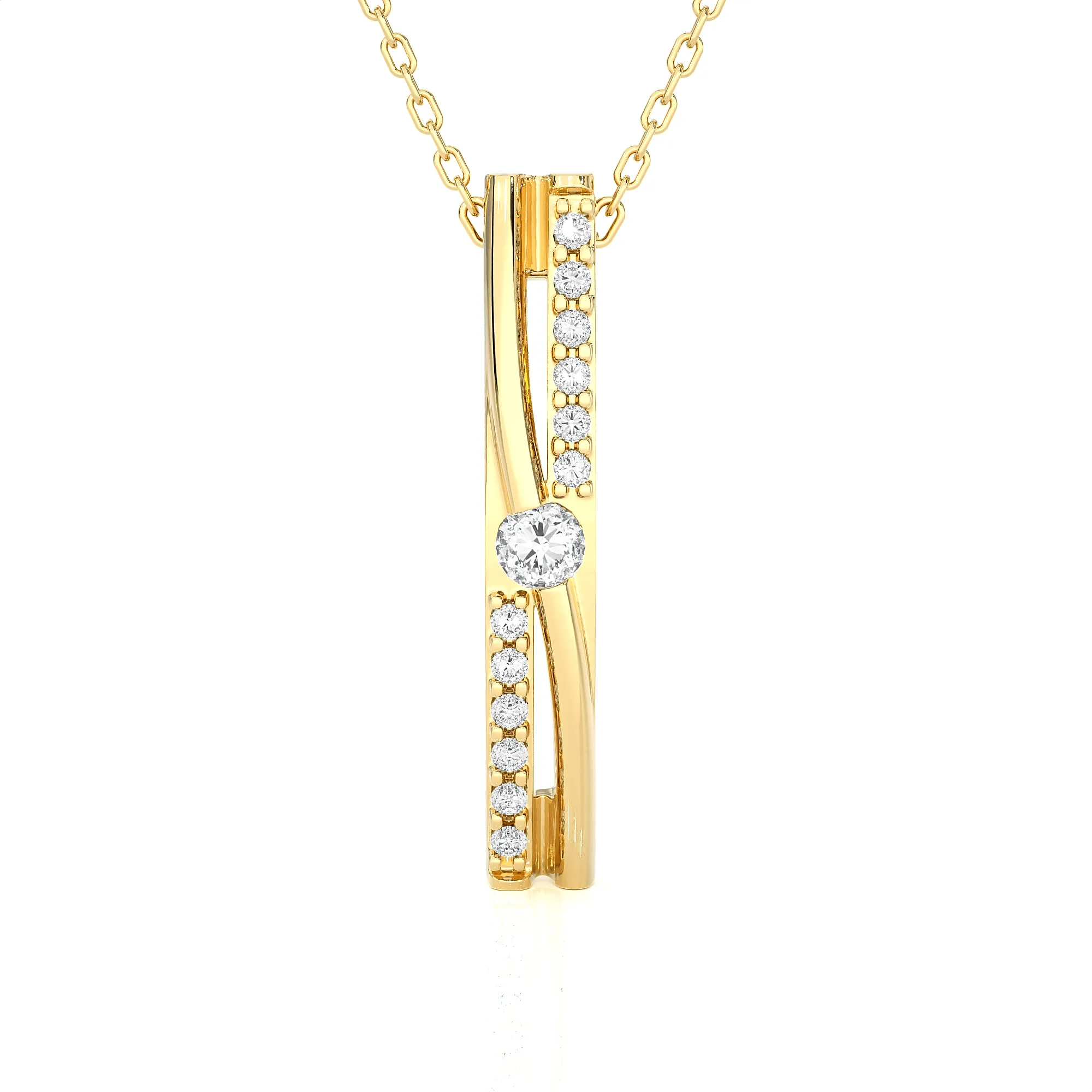 1/20  ctw Round Lab Grown Diamond Fashion Pendant