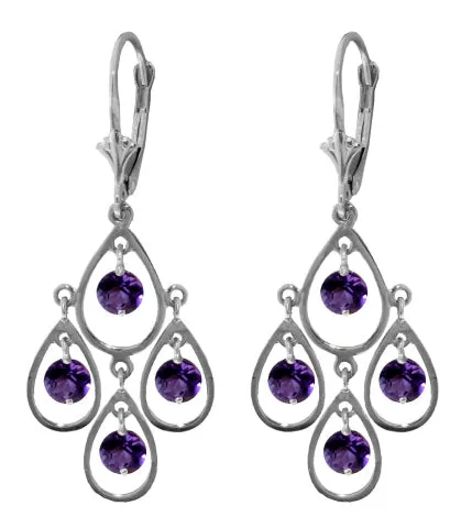 2.4 Carat 14K Pleasure Amethyst Earrings