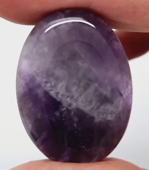 40x30mm Natural Amethyst Gemstone Flat Back Cabachon S2104E