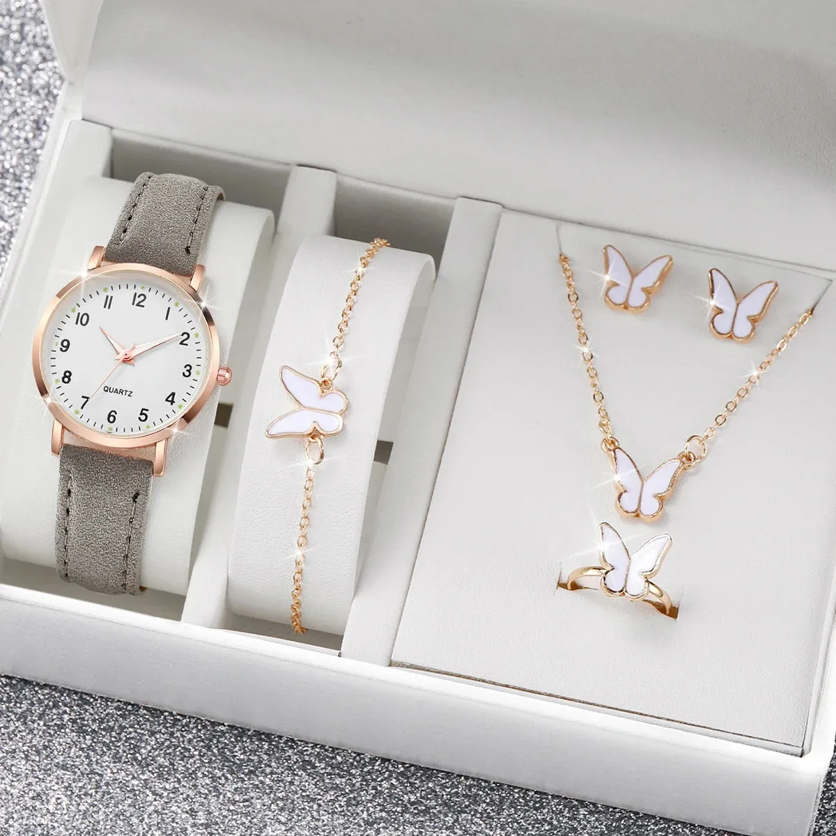 6PCS Women's Watch Fashion Set