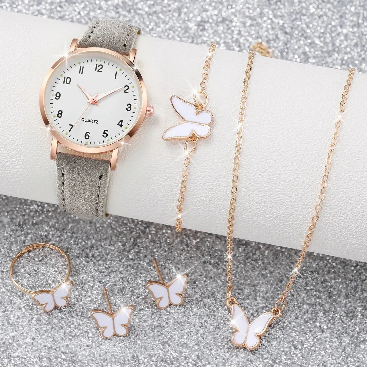 6PCS Women's Watch Fashion Set