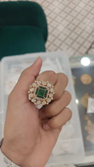 Adjustable Kundan Rings