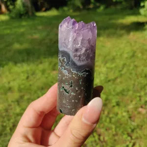 Amethyst Druzy Cylinder (#5)