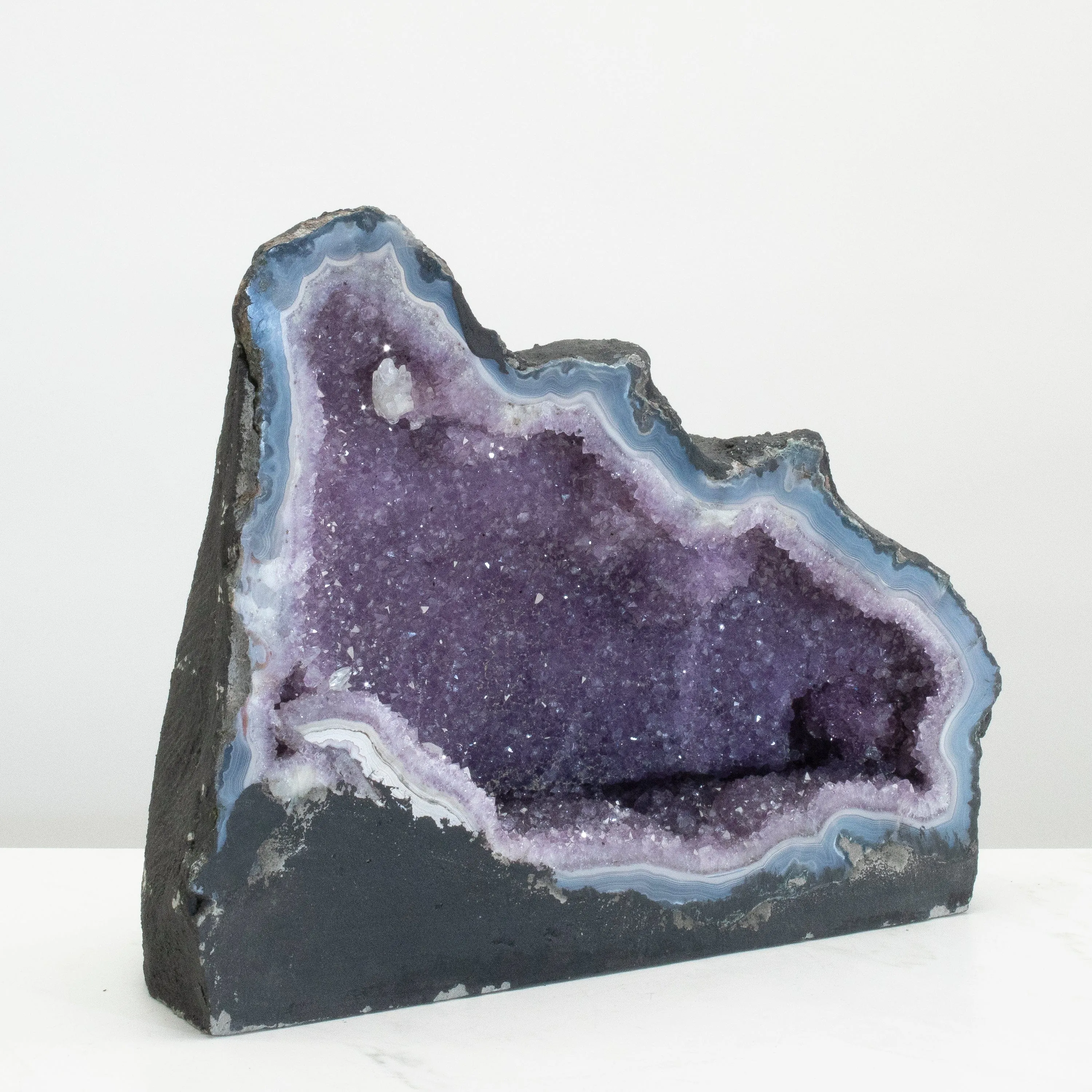 Amethyst Geode Cathedral from Brazil - 9" / 22.2 lbs