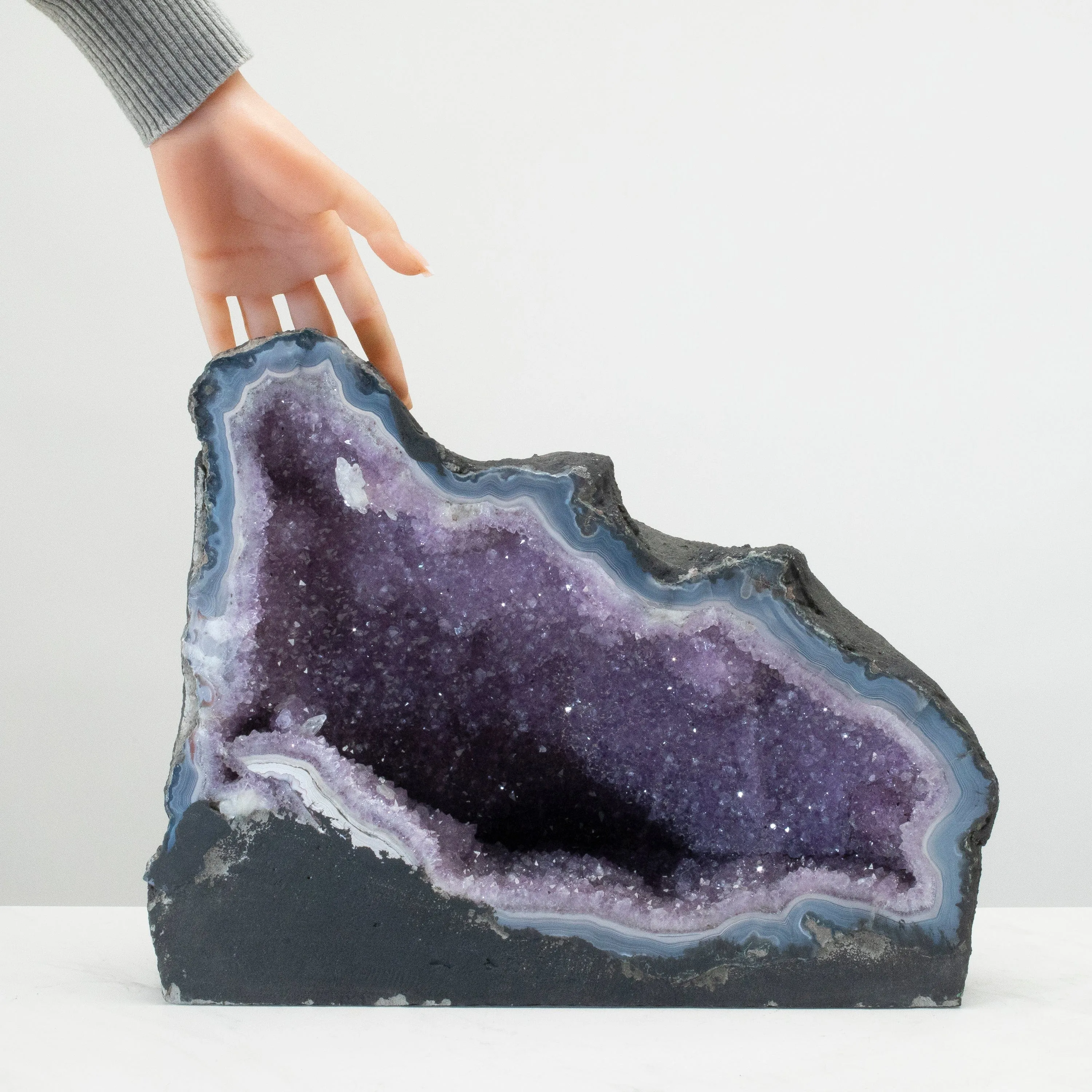 Amethyst Geode Cathedral from Brazil - 9" / 22.2 lbs