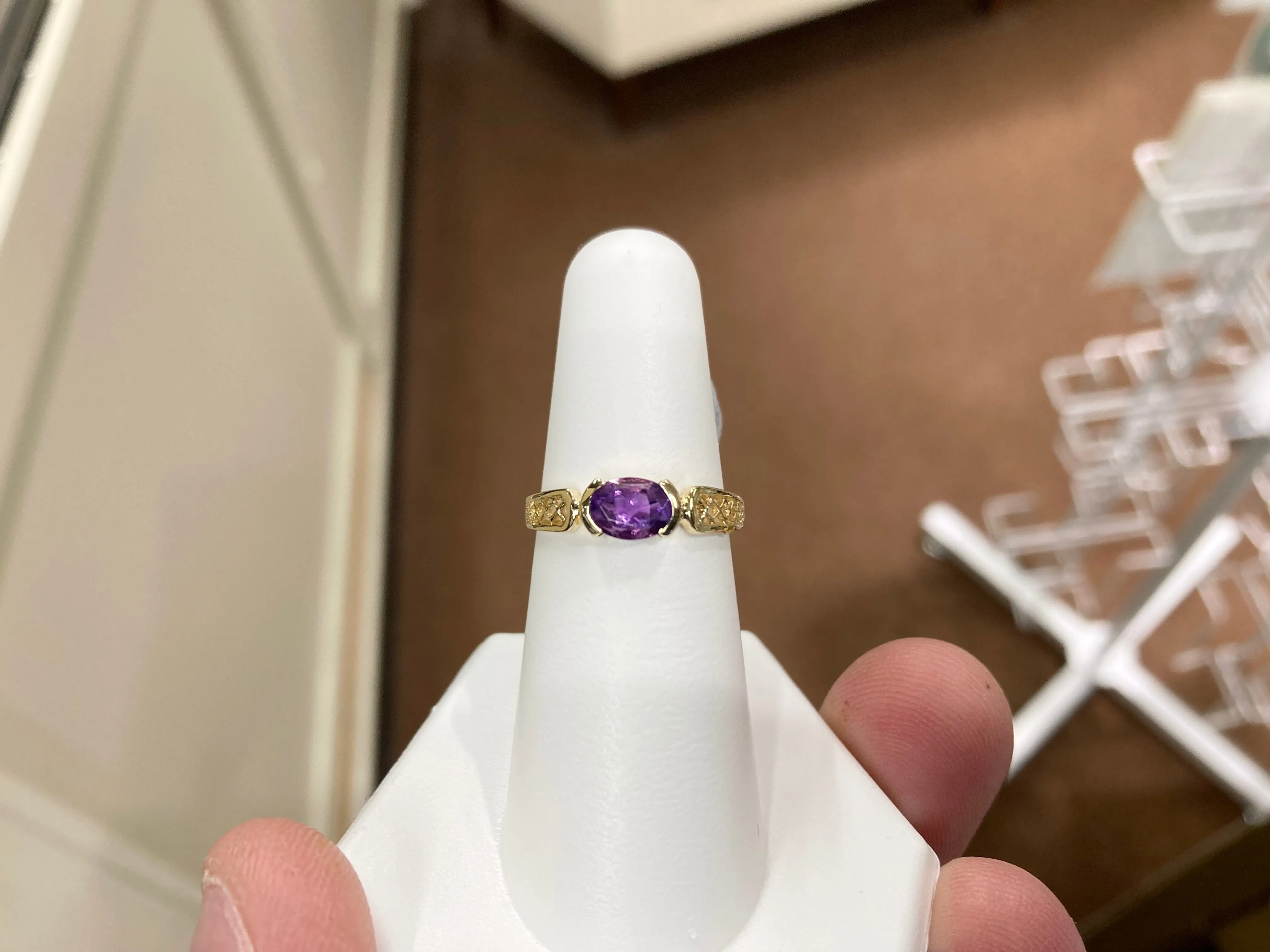 Amethyst Gold Ring