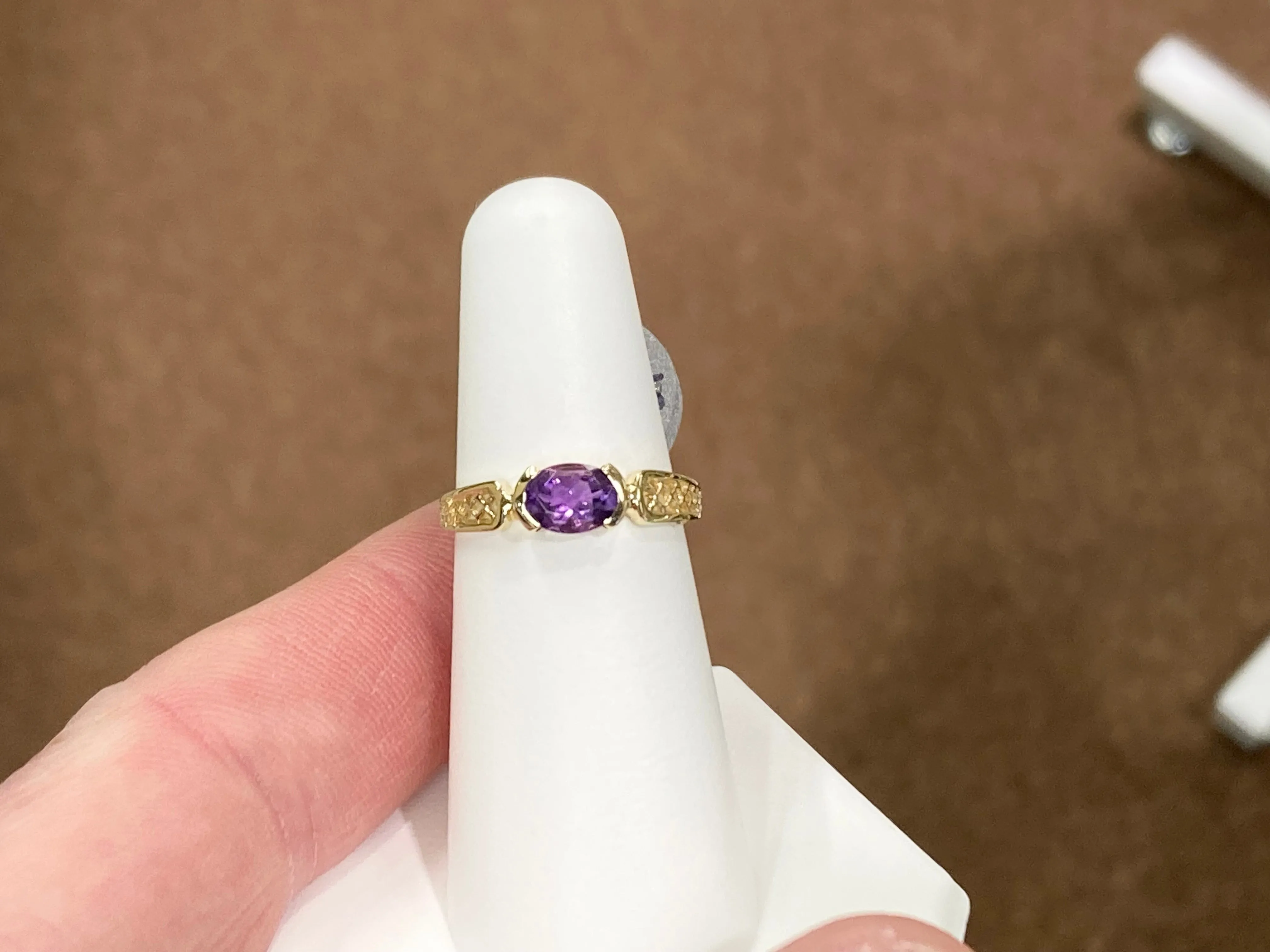 Amethyst Gold Ring