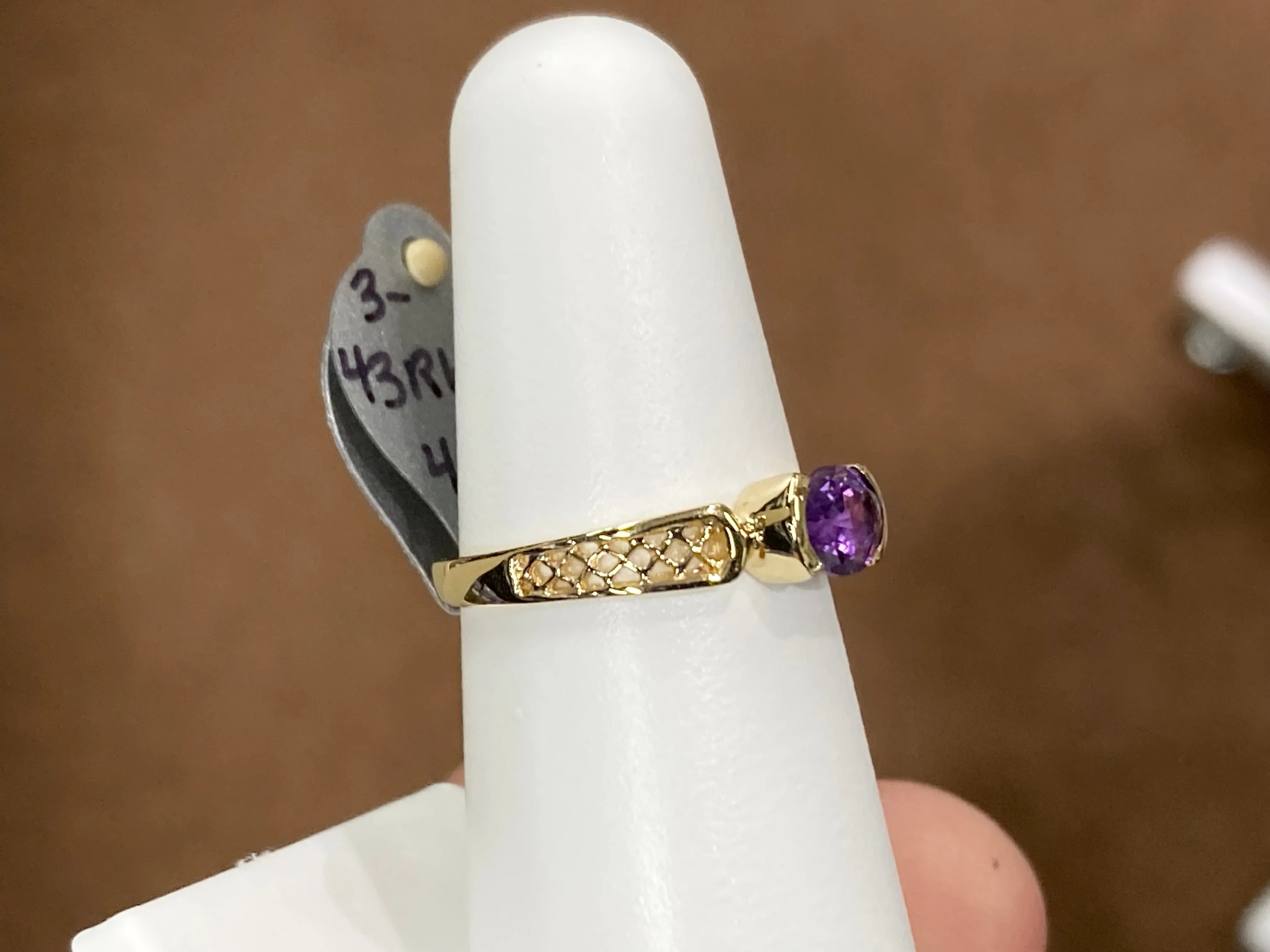 Amethyst Gold Ring