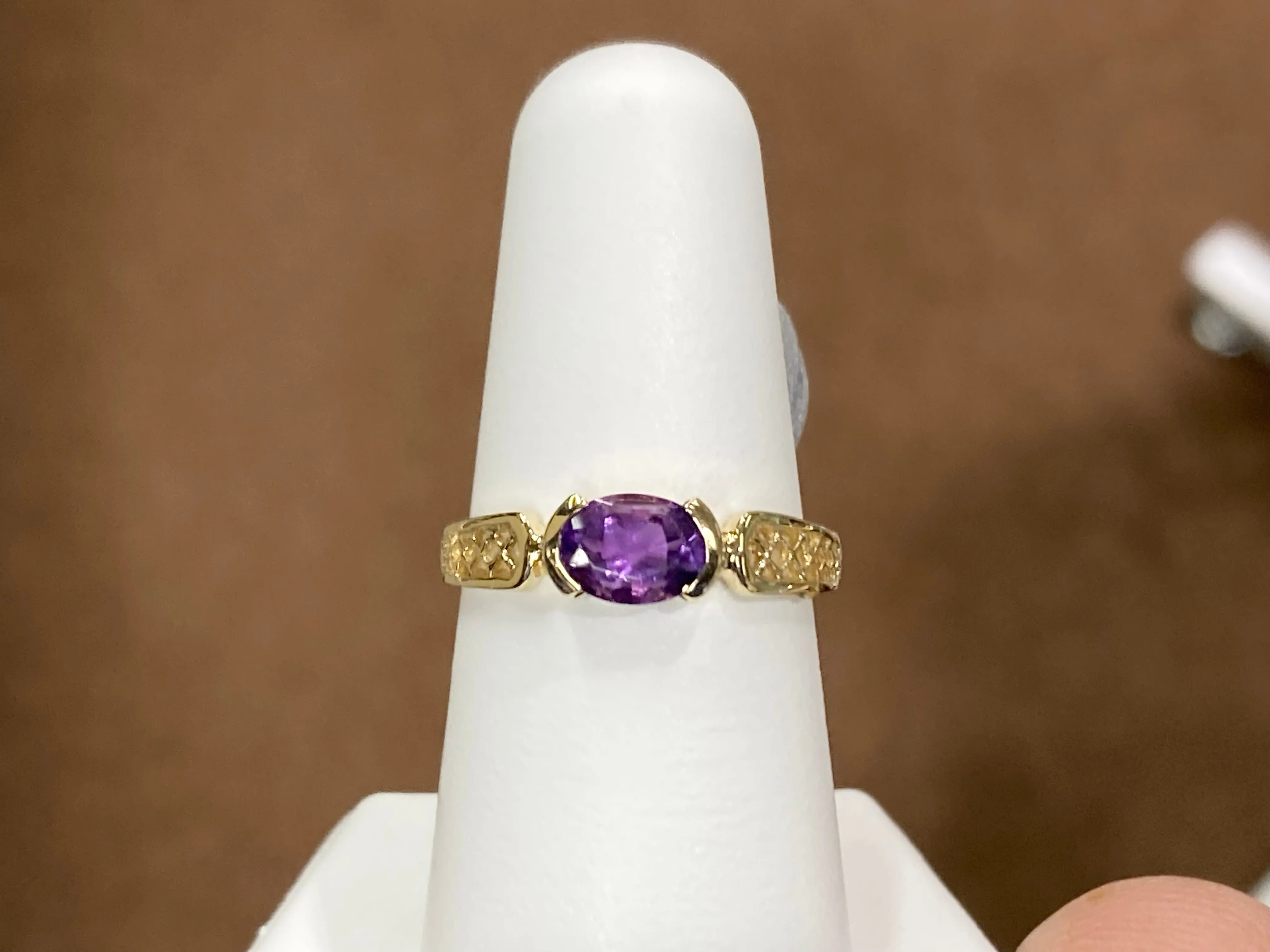 Amethyst Gold Ring