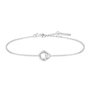 Ania Haie Silver Hoop Freshwater Pearl Bracelet B058-03H