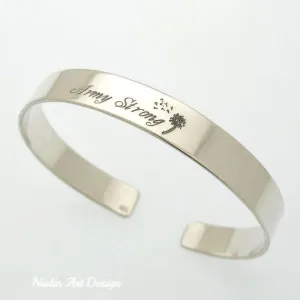 Army Wife Personalized Bracelet