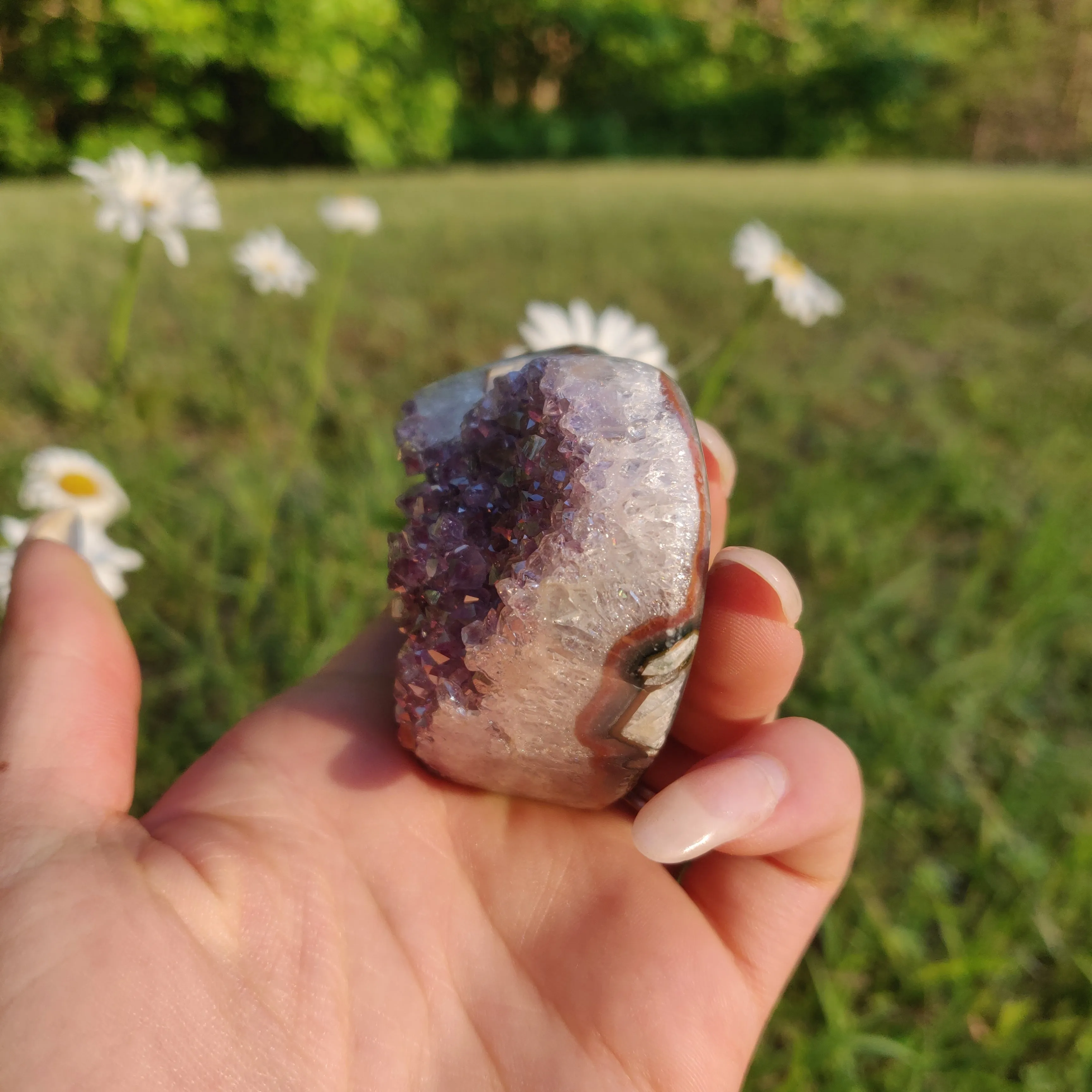 Aura Amethyst Heart (#2)