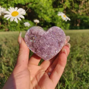 Aura Amethyst Heart (#2)