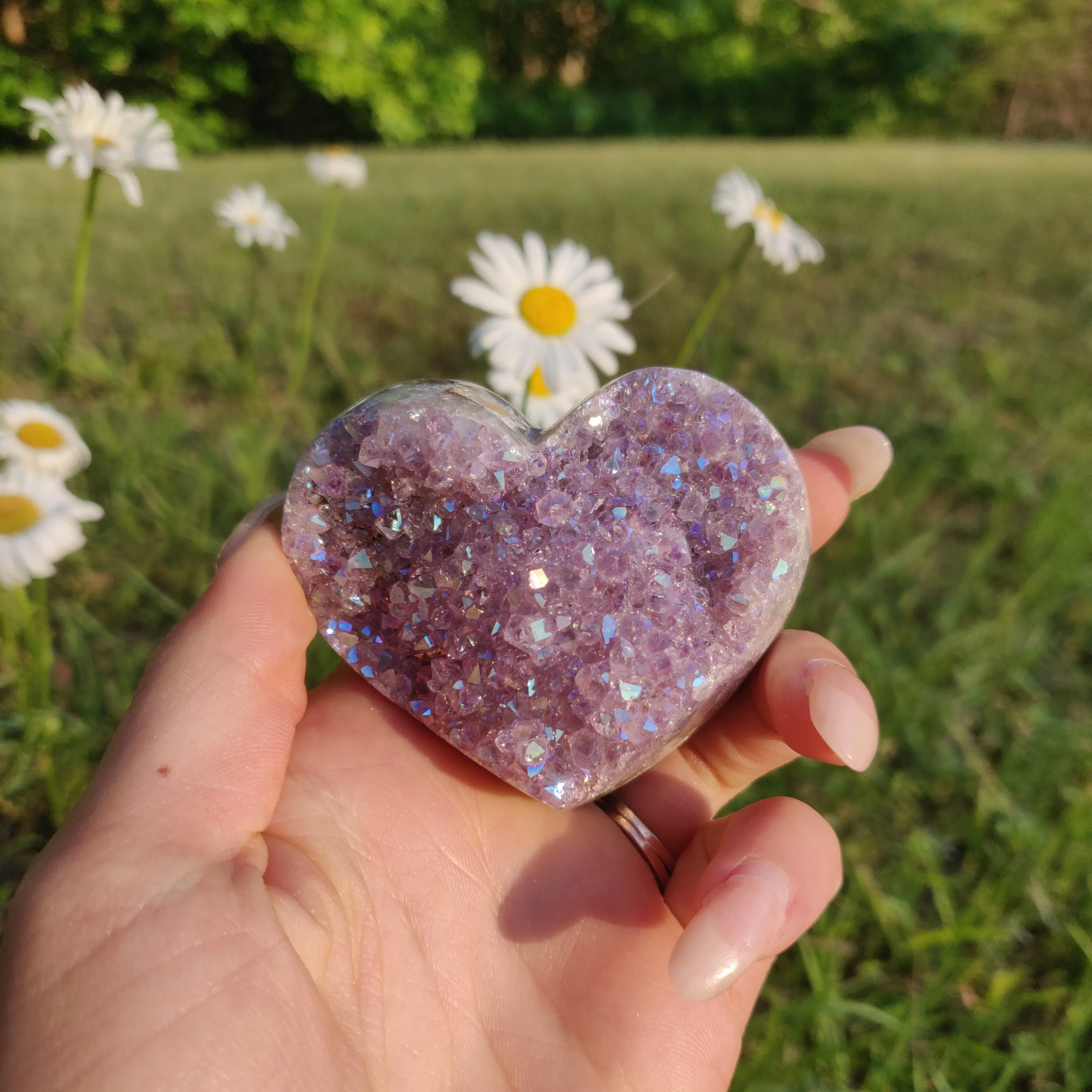 Aura Amethyst Heart (#2)