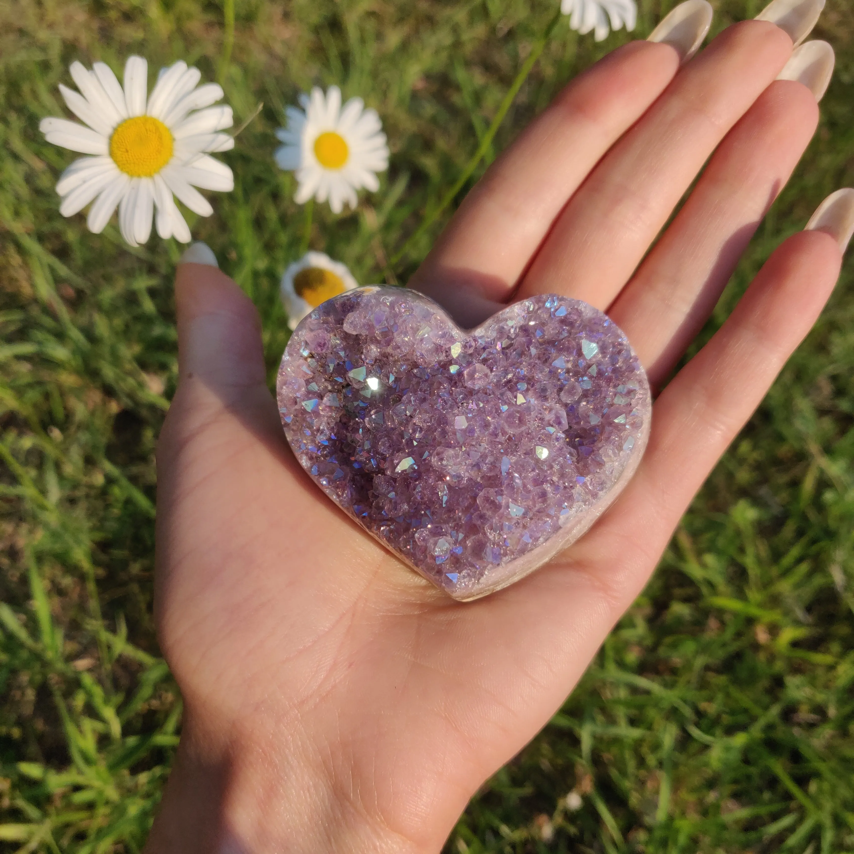 Aura Amethyst Heart (#2)