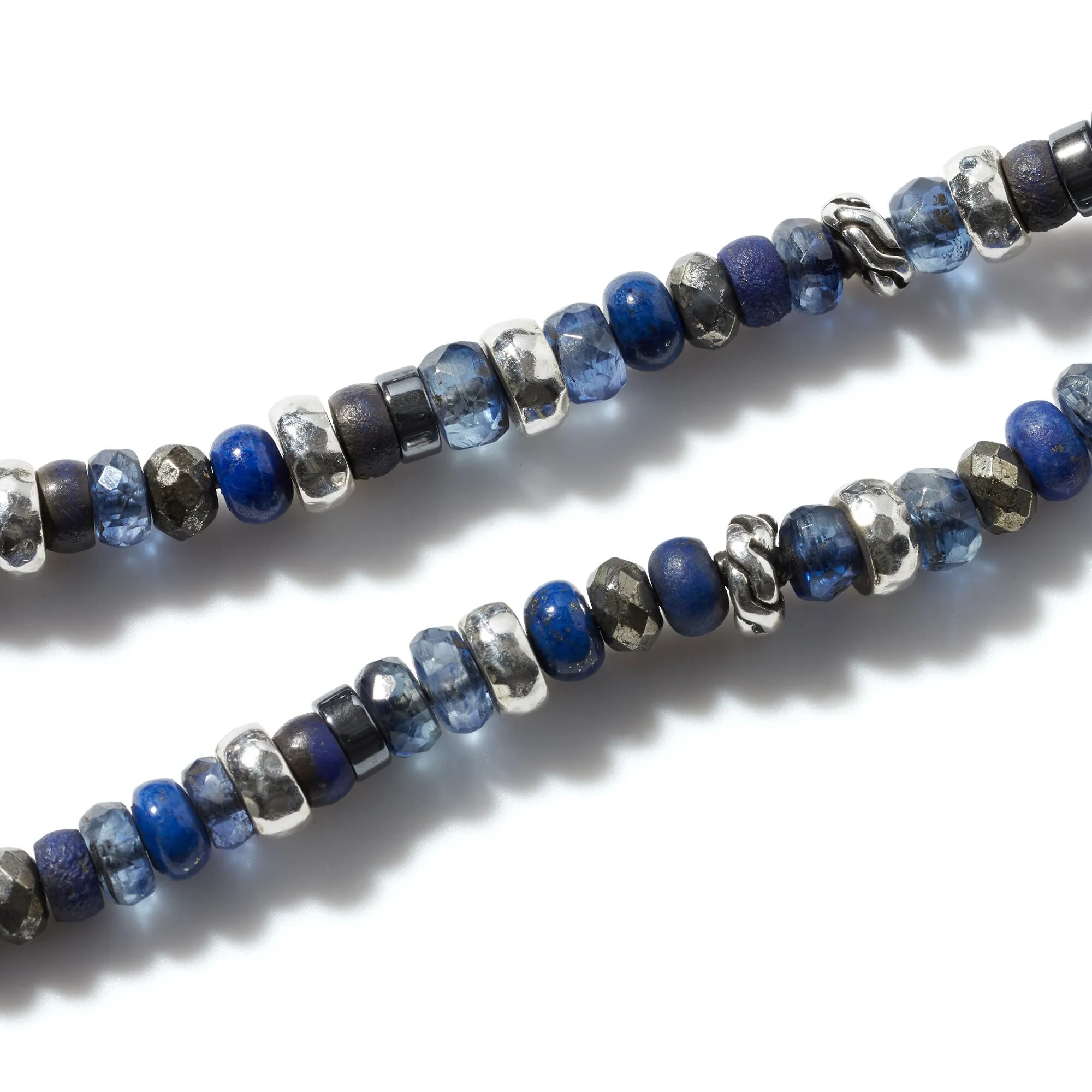 Beaded Multi Wrap, Sterling Silver, Gemstones