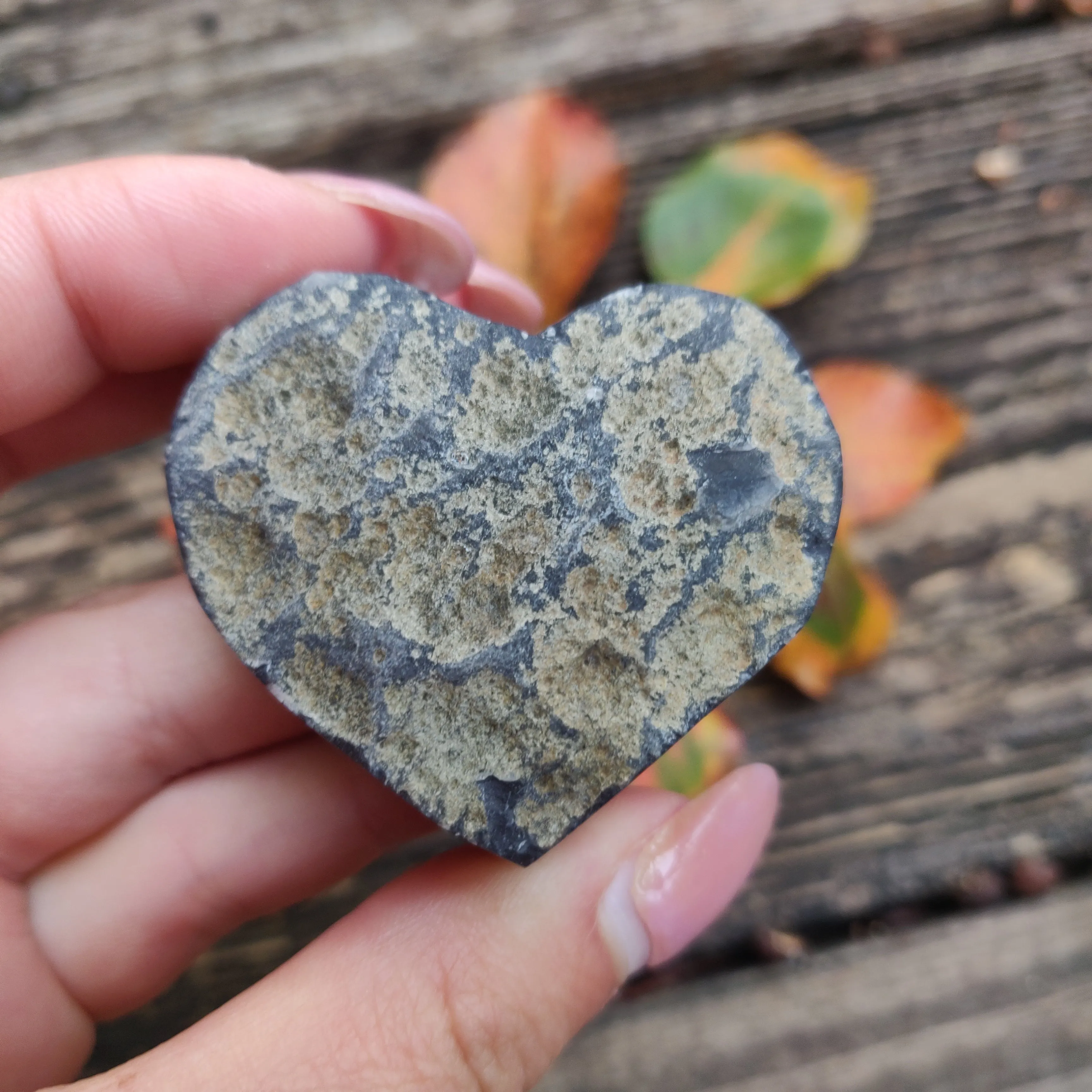 Black Amethyst Geode & Agate Heart (#20B)