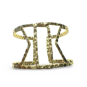 Brass Wrinkle Cuff Bracelet