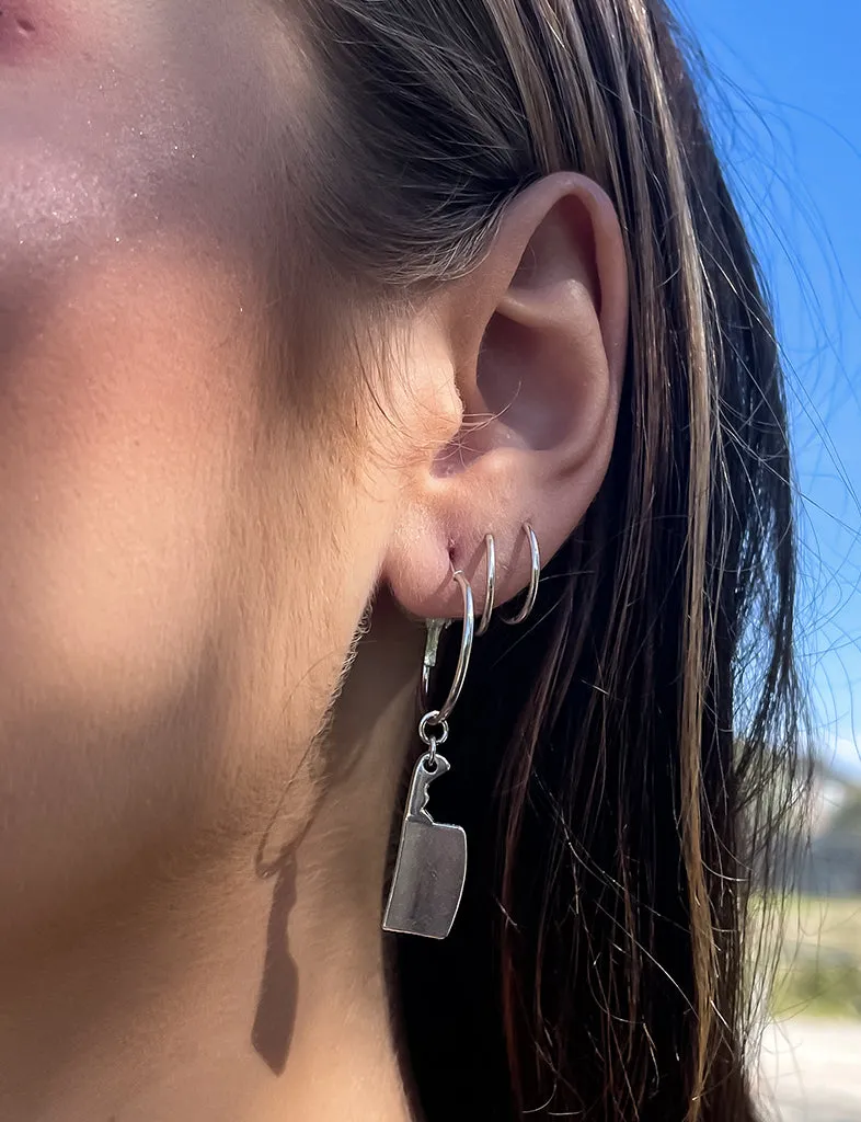 CLEAVER HOOP EARRINGS