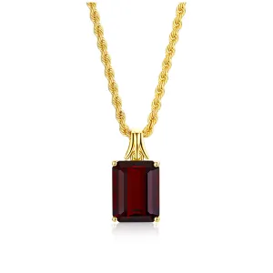 Crimson Knight Garnet Necklace