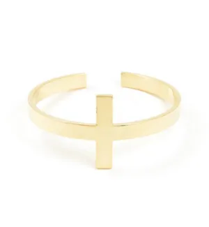 Cross Metal Cuff Bracelet