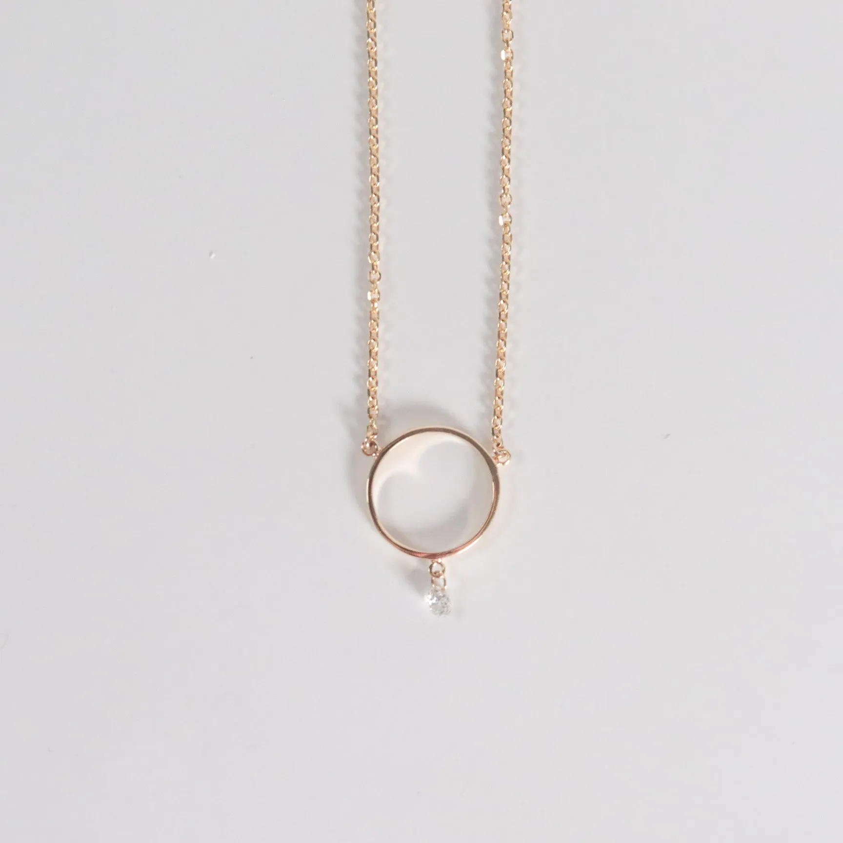 Dashing Diamonds Open Circle Necklace