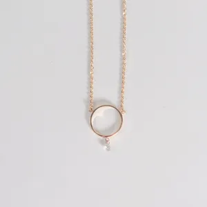 Dashing Diamonds Open Circle Necklace