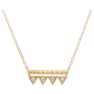 Diamond Triangle Bar Necklace