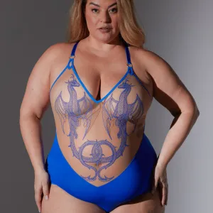 Dracona Bodysuit - Lapis/Butterscotch