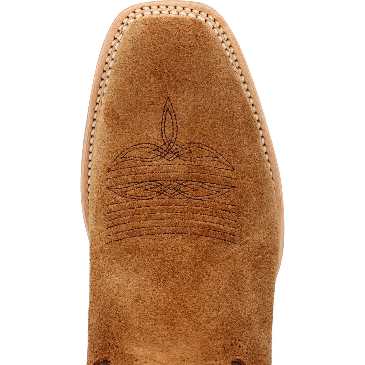 DURANGO MEN'S REBEL PRO BUCKSKIN BROWN WESTERN BOOT#DDB4077