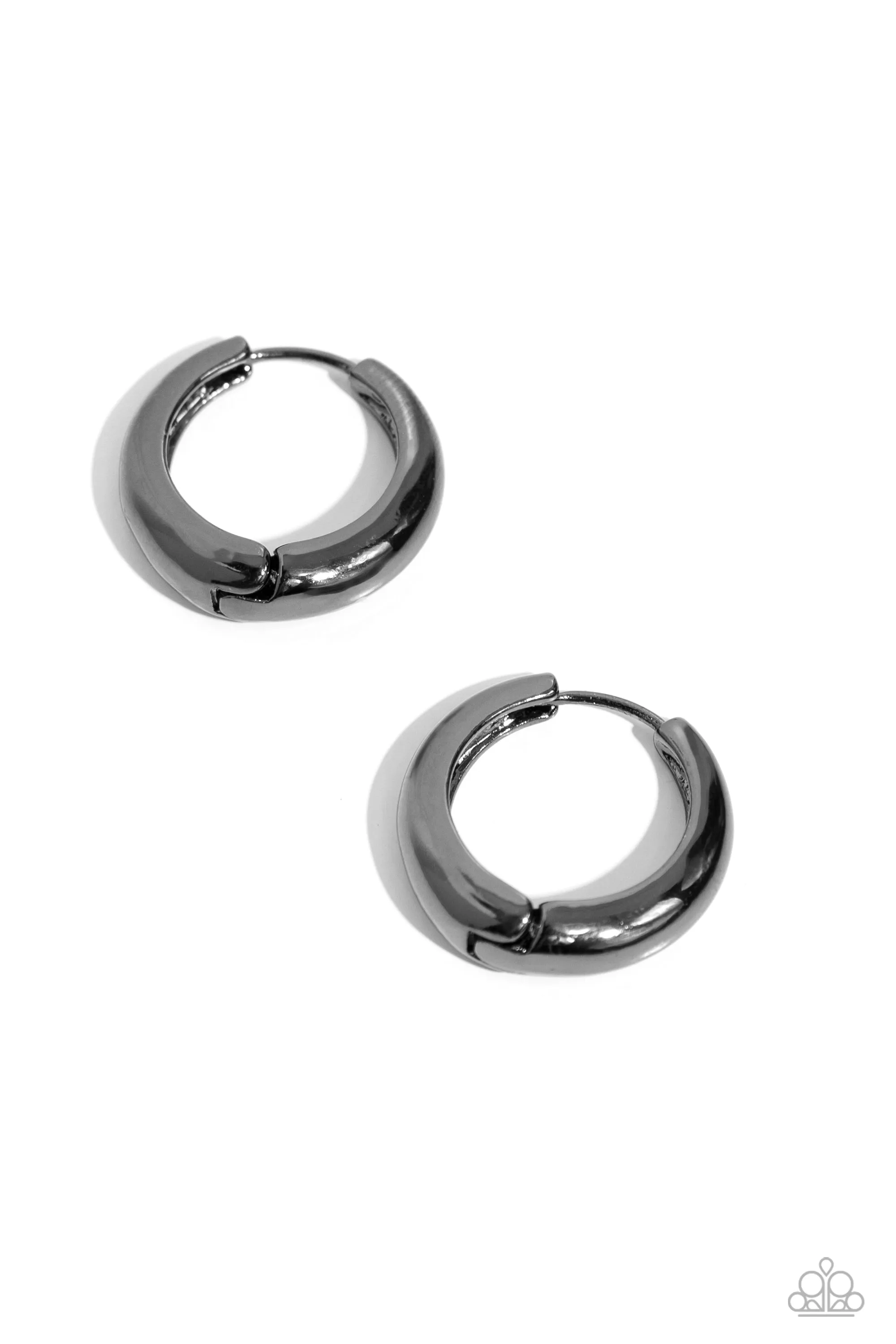 Earrings Streamlined Status - Black MINI S124