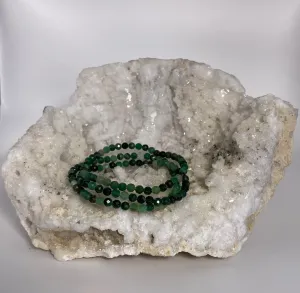 Emerald Faceted Bracelet