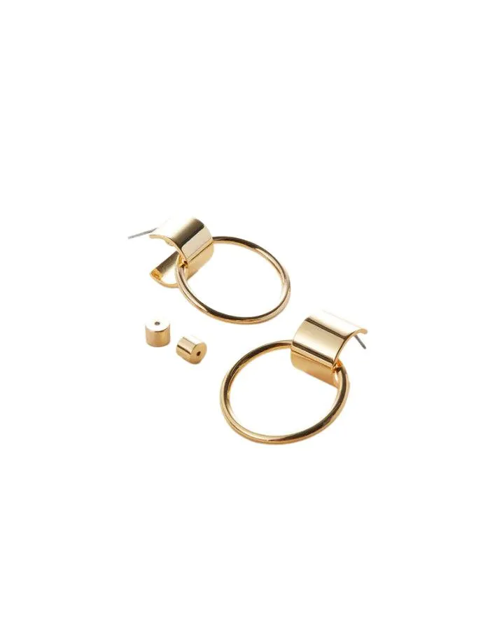 Faye Knockers Earrings Gold