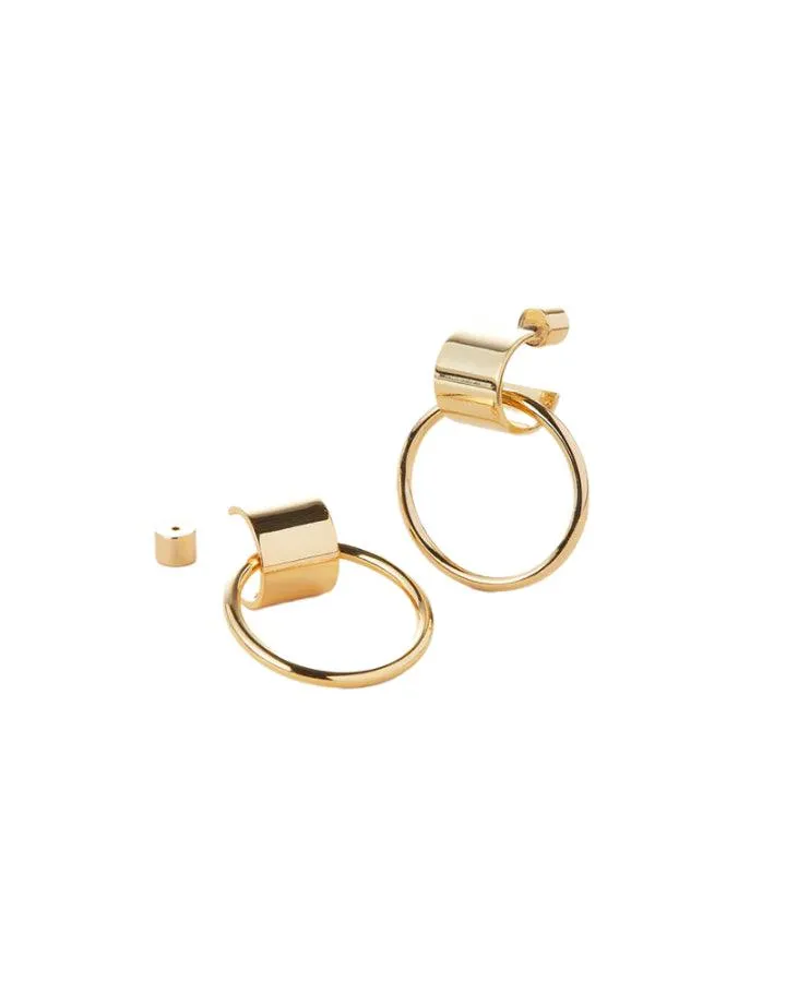 Faye Knockers Earrings Gold