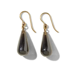 Freya Earring, Smokey Quartz, 9kt Yellow Gold