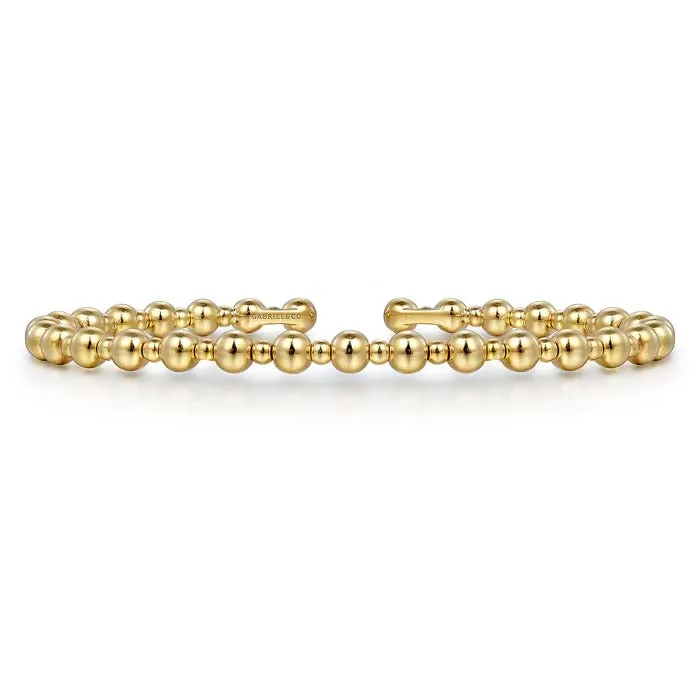 Gabriel & Co. Bujukan Open Bangle Bracelet in 14K Yellow Gold