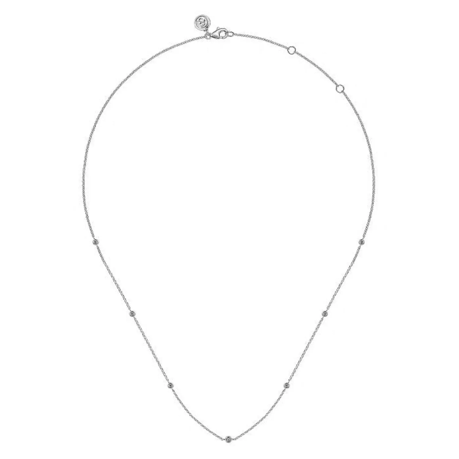 Gabriel & Co. Diamond Station Necklace