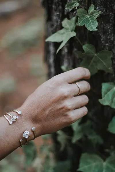 Hammered Horseshoe Cuff