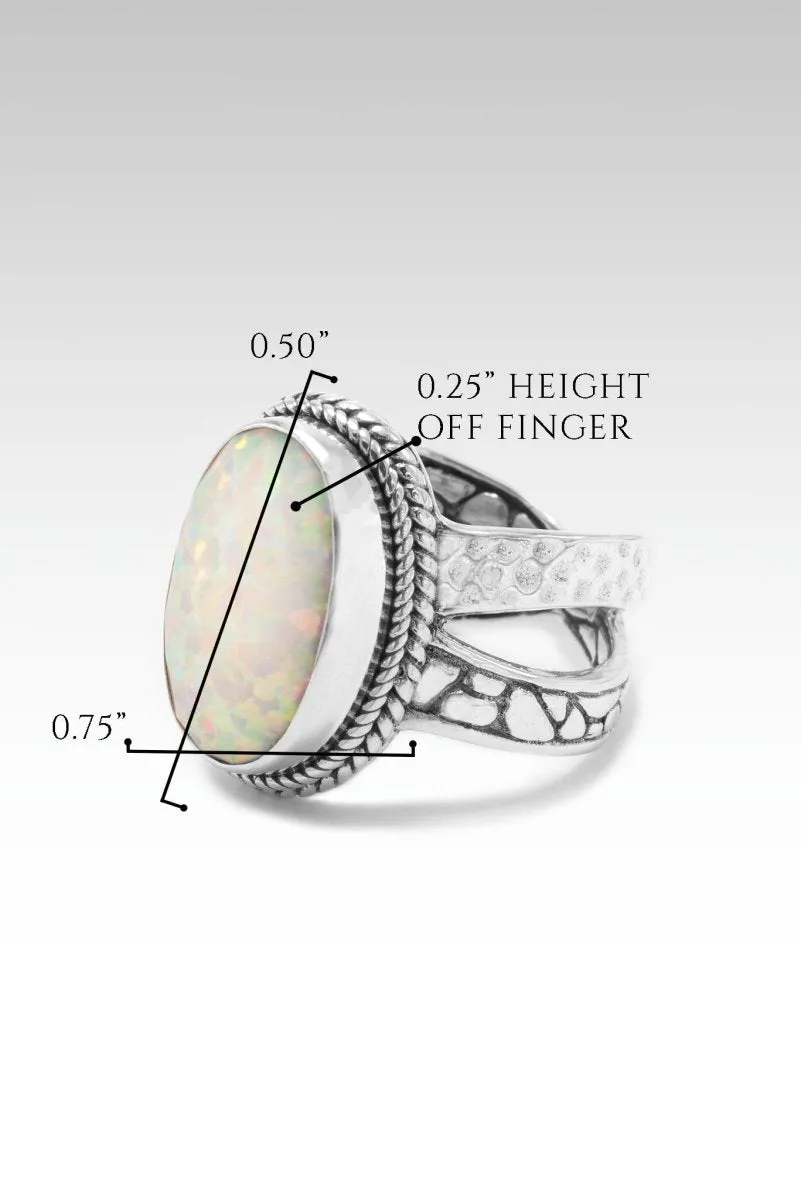 Joy in the Journey Ring™ in Peaches & Cream Simulated Opal