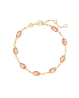 Kendra Scott Emilie Link Bracelet Gold Rose Mother Of Pearl