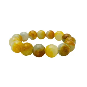 Light Brown ball Bracelet (Jade).