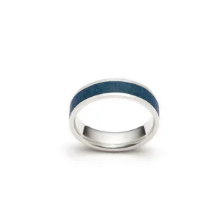 Manic Blue | Sterling Silver Ring (size 10) by Michaud Michaud