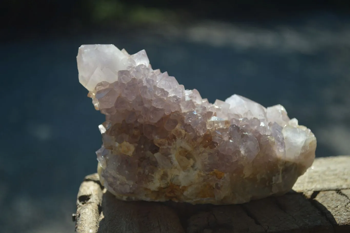 Natural Large Spirit Ametrine Quartz Specimens x 3 From Boekenhouthoek, South Africa