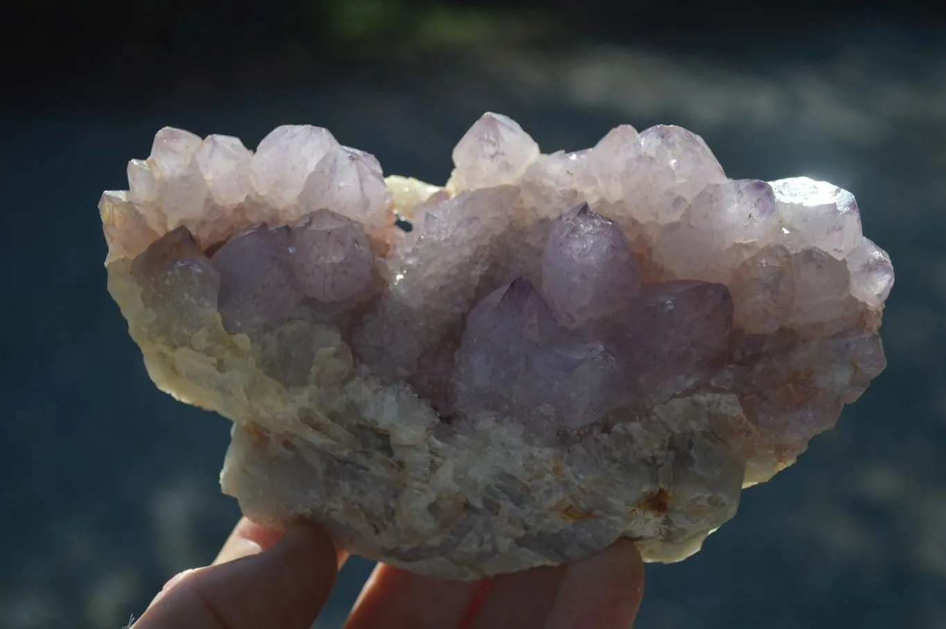 Natural Large Spirit Ametrine Quartz Specimens x 3 From Boekenhouthoek, South Africa