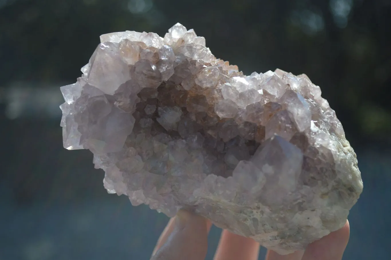 Natural Large Spirit Ametrine Quartz Specimens x 3 From Boekenhouthoek, South Africa