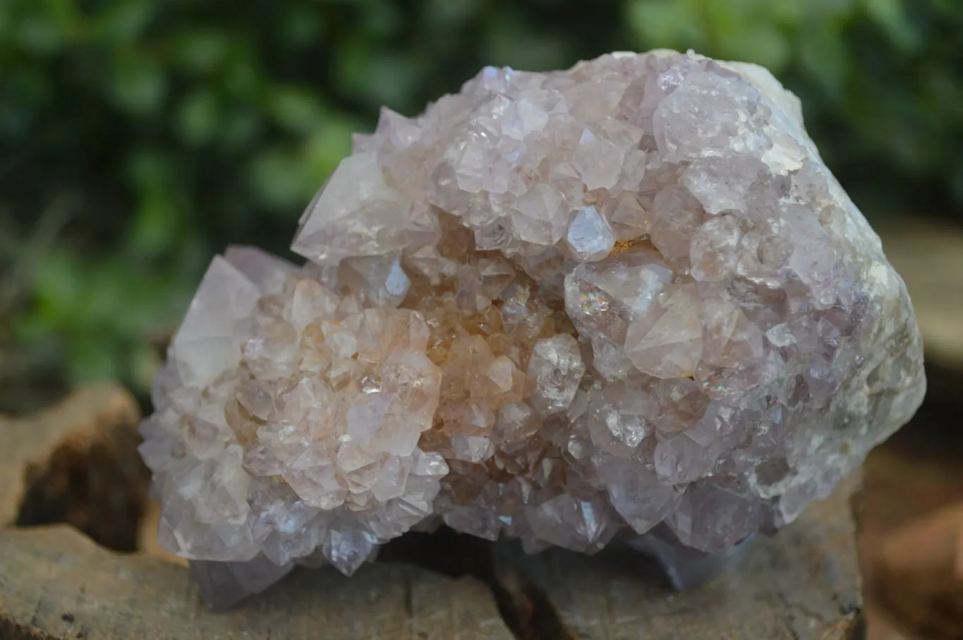 Natural Large Spirit Ametrine Quartz Specimens x 3 From Boekenhouthoek, South Africa