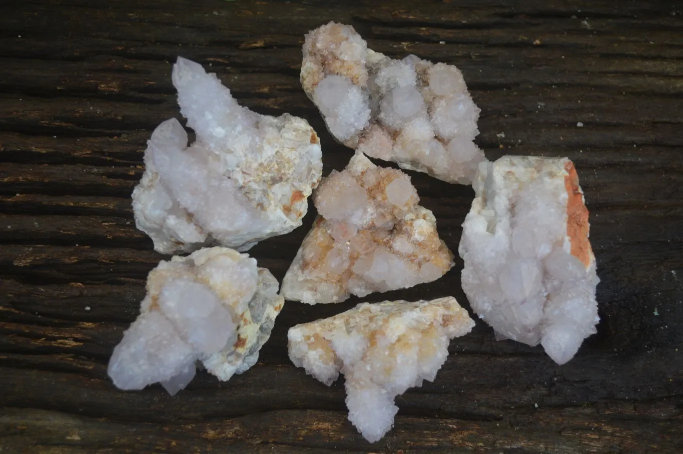 Natural Lilac Spirit Amethyst Quartz Clusters x 6 From Boekenhouthoek, South Africa