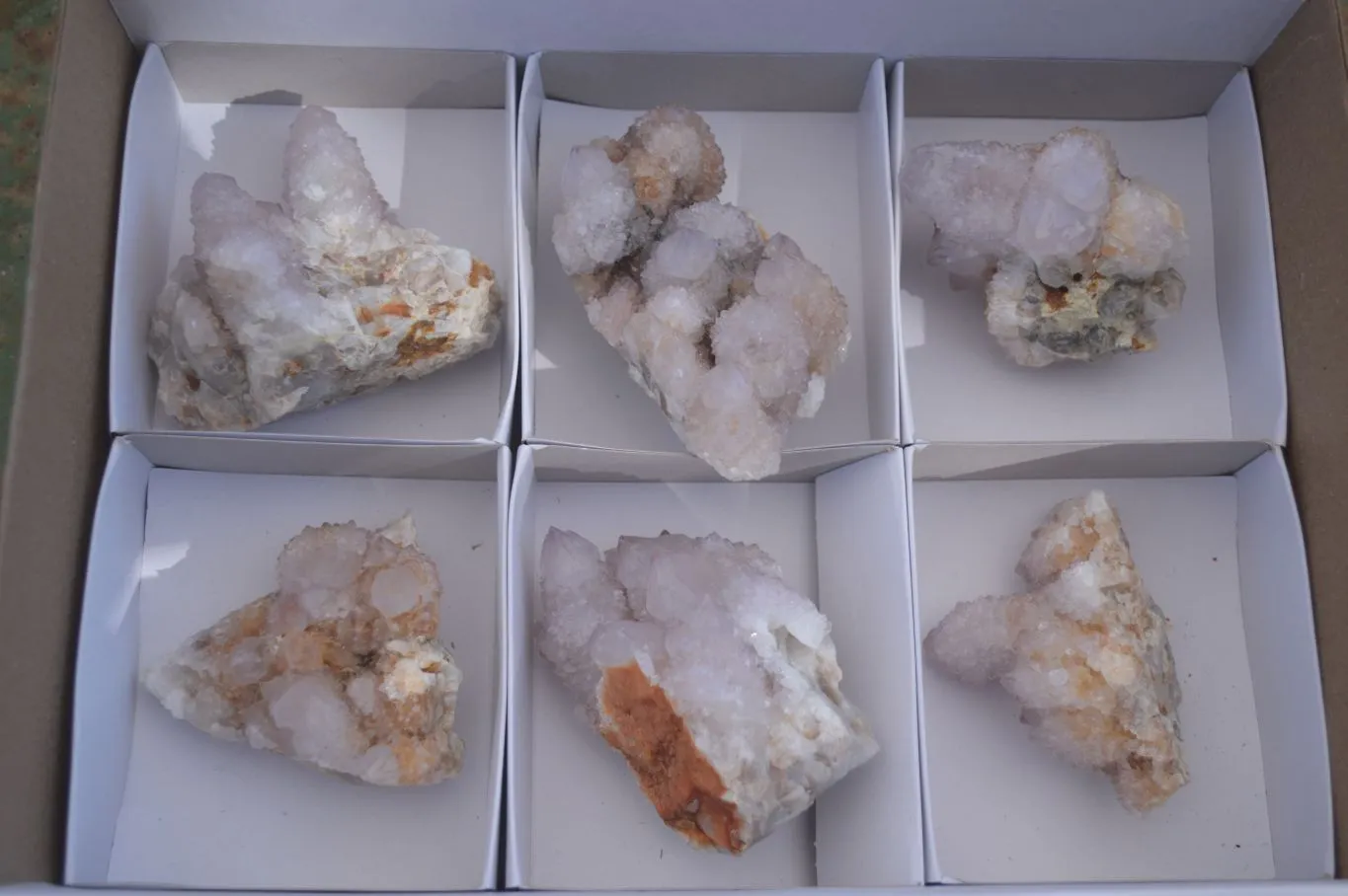 Natural Lilac Spirit Amethyst Quartz Clusters x 6 From Boekenhouthoek, South Africa