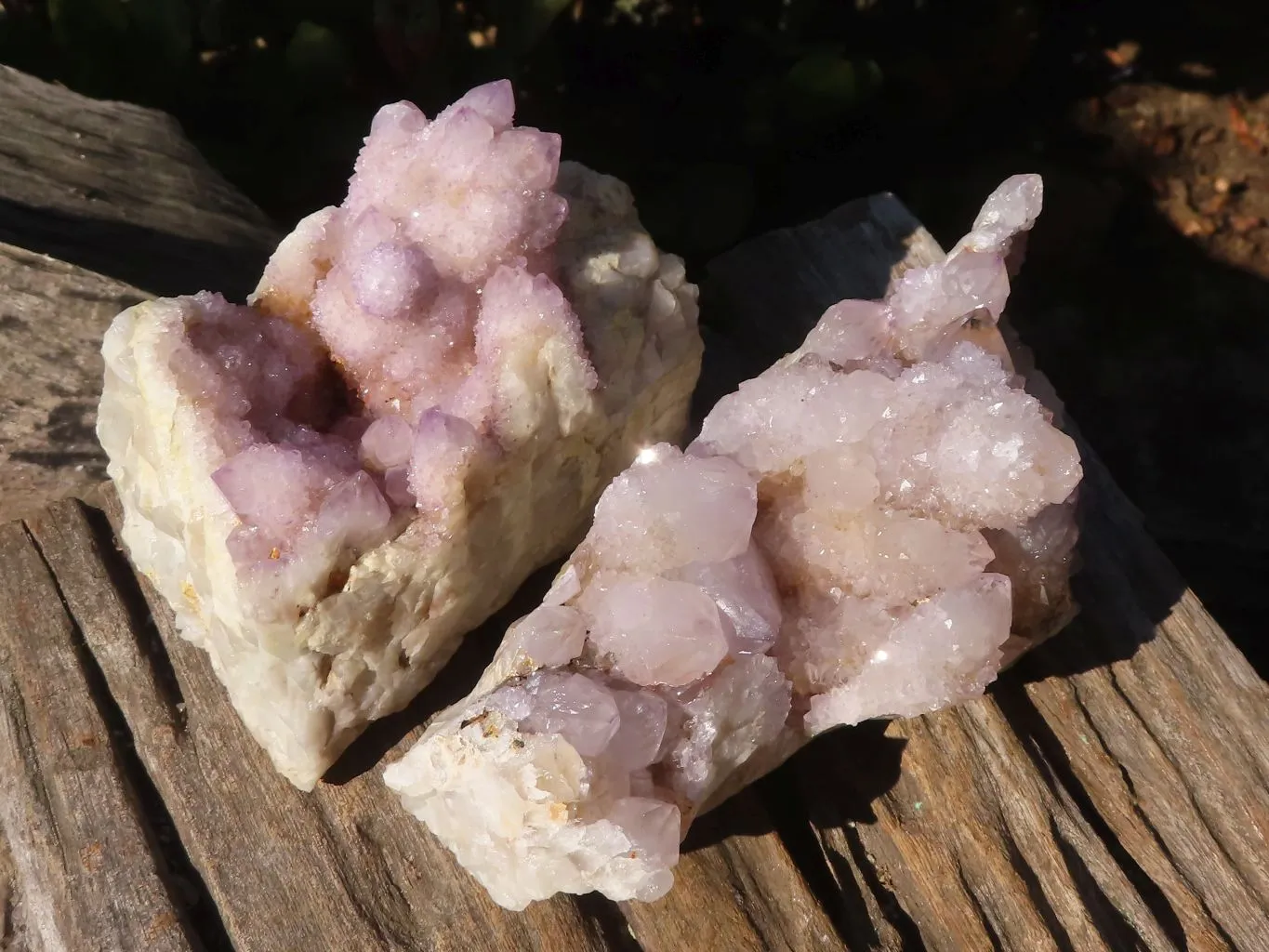 Natural Spirit Amethyst Quartz Clusters x 2 From Boekenhouthoek, South Africa