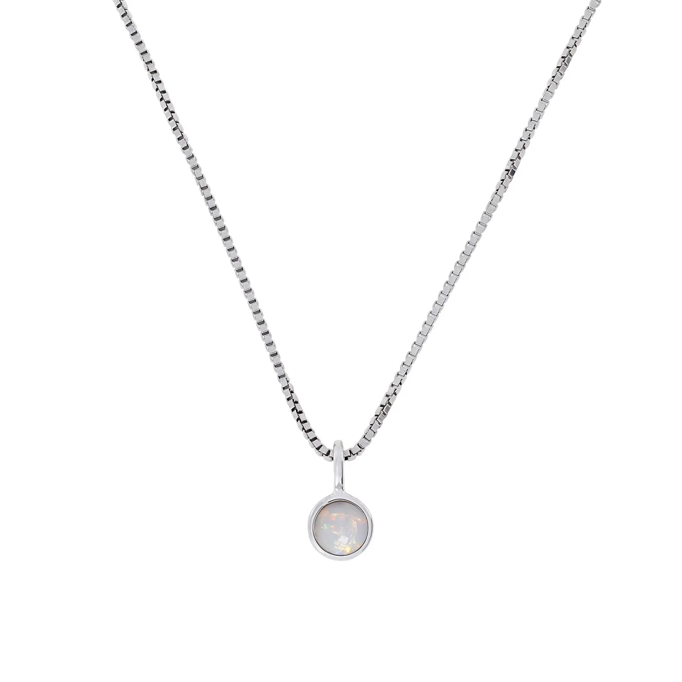 October Birthstone Pendant - Opal